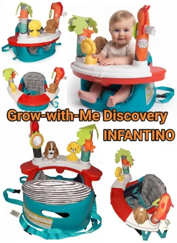 Cadeirinha de Alimentação 3 em 1 Infantino Grow - White - Me Discovery Mtooo Novaaa!!!