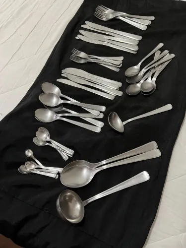 Conjunto de talheres em inox marca HERCULES