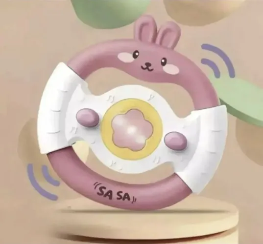 Volante infantil de brinquedo com som e luz, valor por cada
