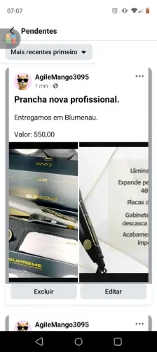 Prancha Lizz profissional nova!