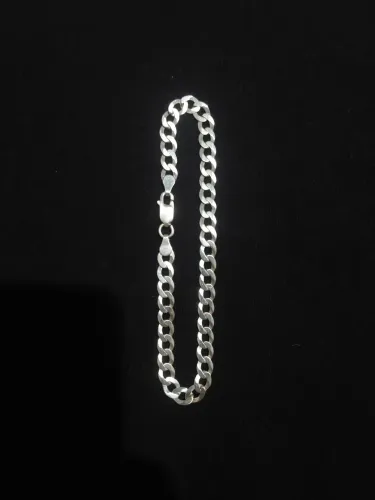 Corrente de prata 20 cm | 4 mm