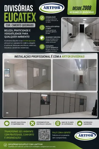 Divisórias Eucatex Campinas, Divisórias Escritório, Divisórias Ambiente, Divisórias Naval.