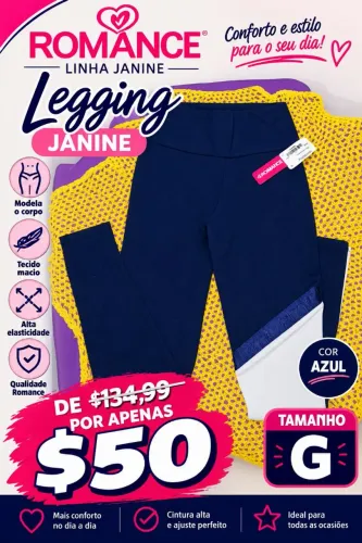 legging janine Romance Tamanho G