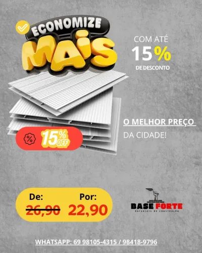 FORRO PVC BRANCO GELO