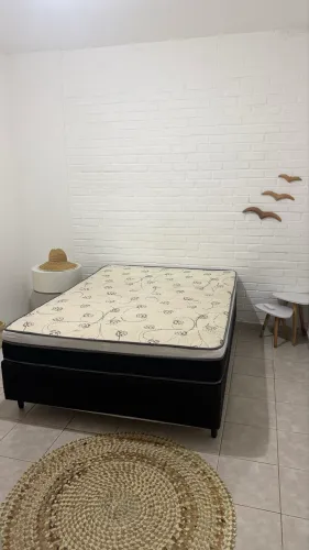 Cama Box Casal + Colchão Plumatex Alfa - Molas Ensacadas - 138x188cm