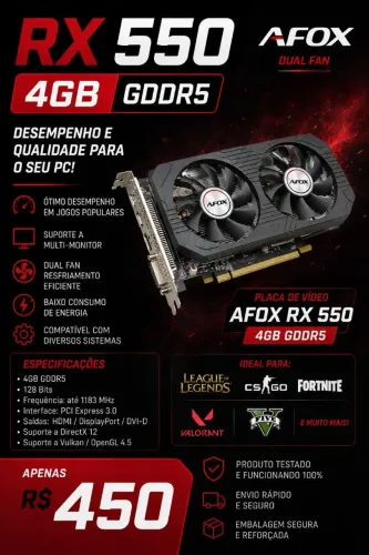 RX 550 4GB AFOX 
