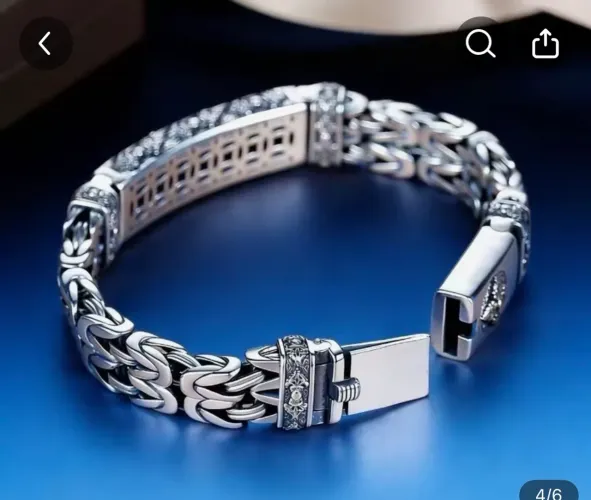 Vendo Pulseira Masculina 2026 Joia Criativa da Moda com Corrente Dupla