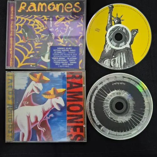 CDs Ramones "Adios Amigos" e "Greatest Hits Live" originais