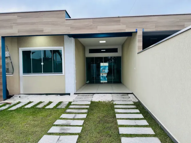 Casa Nova com Piscina e Área Gourmet em Guaratuba | 3 Quartos e Excelente Localização no N