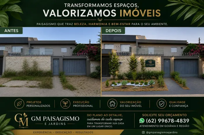 Paisagismo e Jardinagem Profissional em Goiânia | Limpeza, Plantio e Manutenção de Jardins