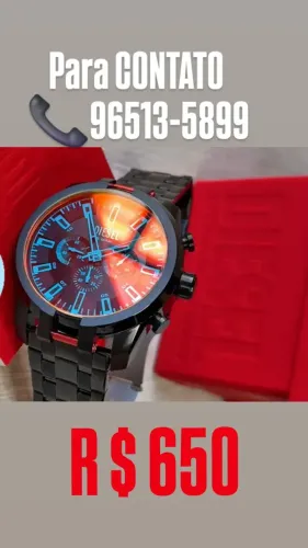 Relógio DIESEL 5 BAR SPLIT  CAMALEÃO  - ENTREGAMOS 
