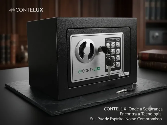 COFRE  EM AÇO COM TECLADO ELETRONICO