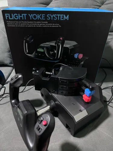 Simulador Voo Logitech Saitek Completo 