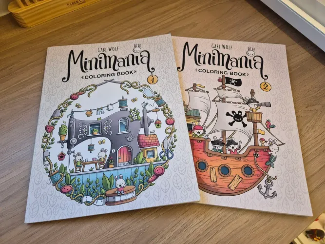 Livro de Colorir Minimania 1 e 2 Gabi Wolf