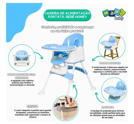 Cadeira de alimentação de bebê portátil Baby honey