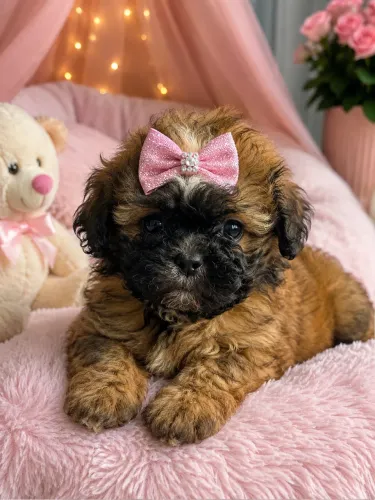 Filhote de Lhasa apso fêmea entregamos hoje!