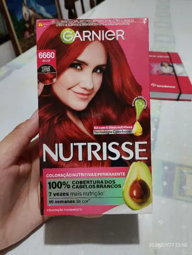 Tintura de cabelo Garnier Dulce Maria (versão Brasil).
