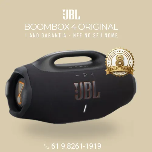 JBL BOOMBOX 4 | 12 MESES DE GARANTIA - Nota Fiscal no seu NOME