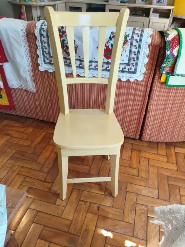 Conjunto 6 Cadeiras de Jantar em Madeira Maciça
