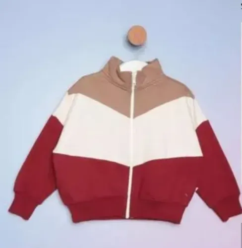 Jaqueta Infantil - Bordô e Off White - Hering Kids - Tam. 4