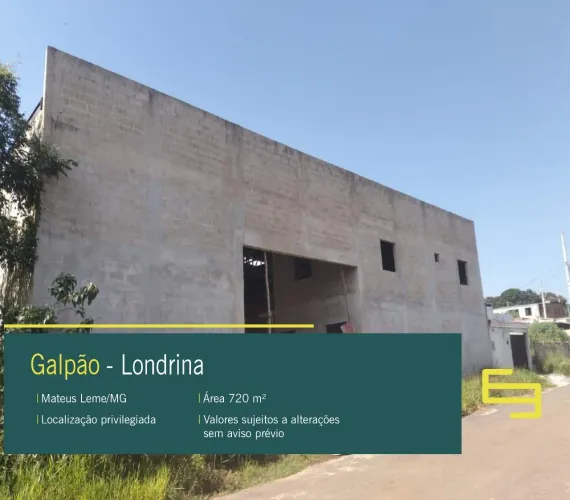 Galpão à venda em Mateus Leme/MG no bairro Londrina.