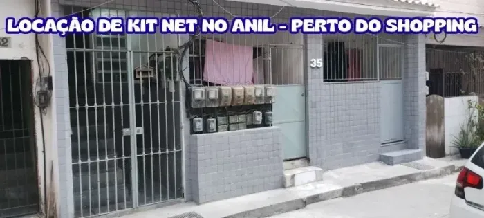 Locação de Kit Net de 1 Quarto no Anil perto do Shopping Park Jacarepaguá - Rio de Janeiro