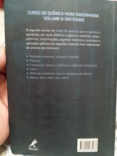 Livro Curso de Química para Engenharia
