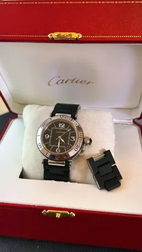 Cartier Pasha Seatimer automático 40,5 mm B&P 2012 FULL SET