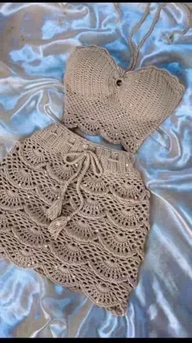 Conjunto de crochê