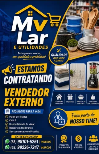 Vendas externa ,não precisa ter experiência.