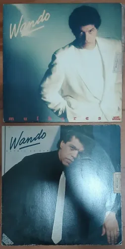 02 discos vinil Wando