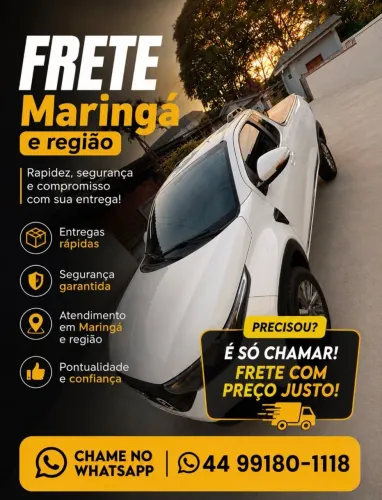 FRETES PARA MARINGA E REGIÃO APARTIR DE 80.00 