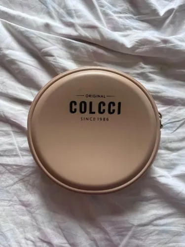 bolsa colcci bege redonda