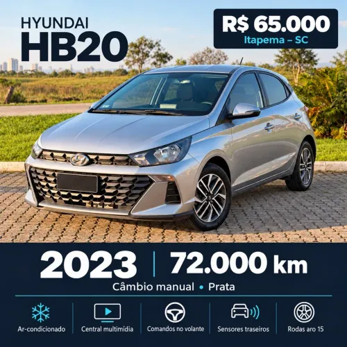 Hyundai HB20 Limited 1.0 Flex 12V Mec. 2023