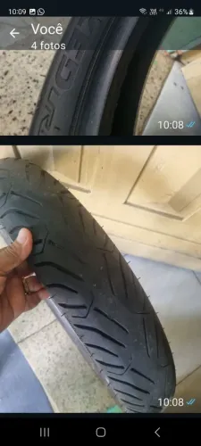 Pneu pra titan está um pouco empenado dar pra isar