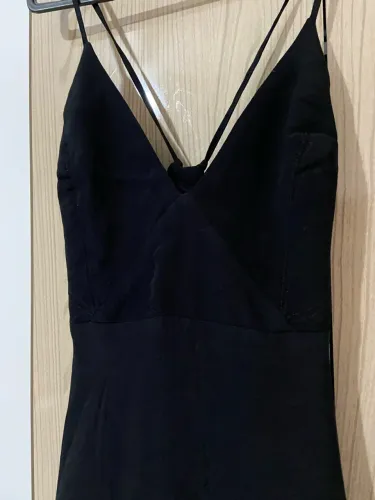 Vestido longo de festa preto