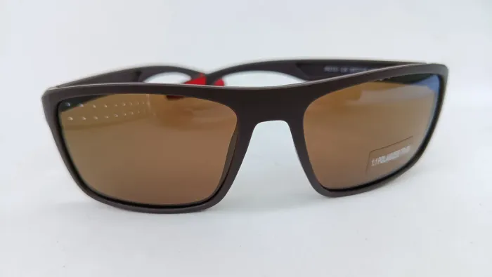 Oculos de Sol BARCUR Armação Cor Marrom Lentes Polarizadas com proteção UV Envio Grátis
