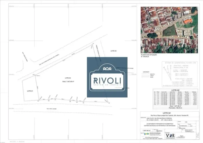 Terreno à venda, 1447 m² por R$ 1.100.000,00 - Aurora - Paulista/PE
