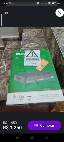 DVR 8 Canais Intelbras com HD de 1 Terabyte Seagate