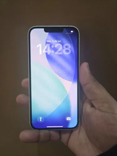 Iphone 14 branco de 128gb bateria com saúde de 78%