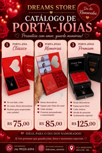 Porta-Joias Personalizado com Colar | Dia dos Namorados