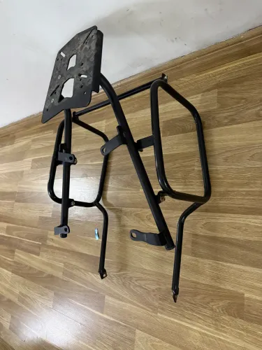 Bau aluminio e soporte lateral e protector de carenagem Honda nx500