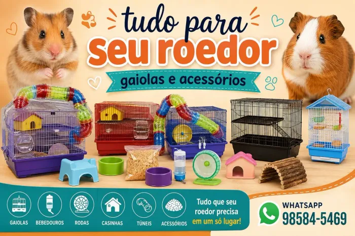 Tudo para seu roedor