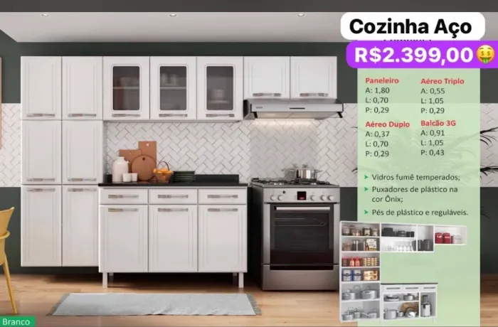 Cozinha em Aço