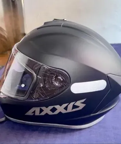 Capacete Axxis Draken Eagle Preto Fosco Integral Tam. 56