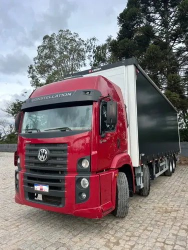 Bitruck 4 eixos VW 30-330 8X2 sider baú novo 10,50mt