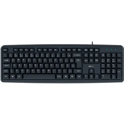 Teclado com fio USB, ABNT2, Preto, KF100, App-Tech CX 1 UN