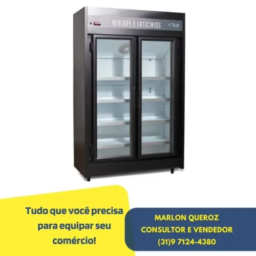 Refrigerador Expositor 2 Portas Polar Preto