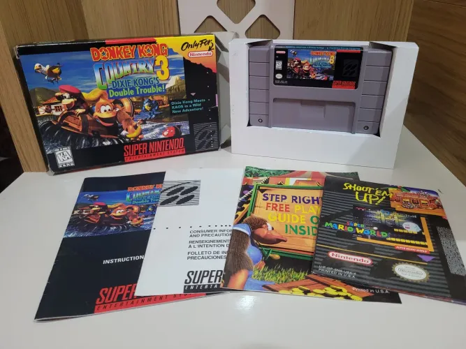 Donkey kong country 3 cib super nintendo snes original