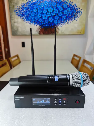 MICROFONE SHURE QLXD4 BETA 87A CONDENSADOR